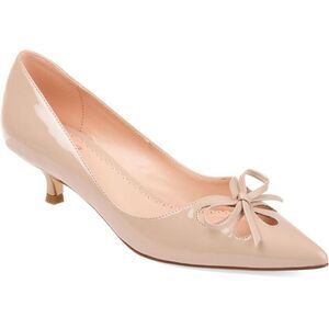 Journee Collection Beige Kitten Heels